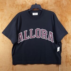 VAYDER Shirt Mens Small Black Pullover Crew Graphic T-Shirt Logo ALLORA $205